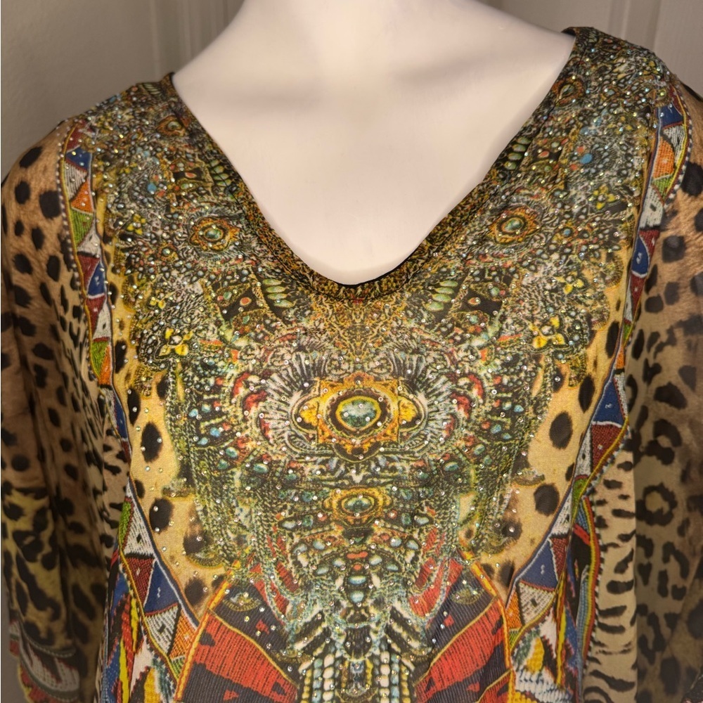 Do Everything In Love Leopard Print Multicolor Wo… - image 3